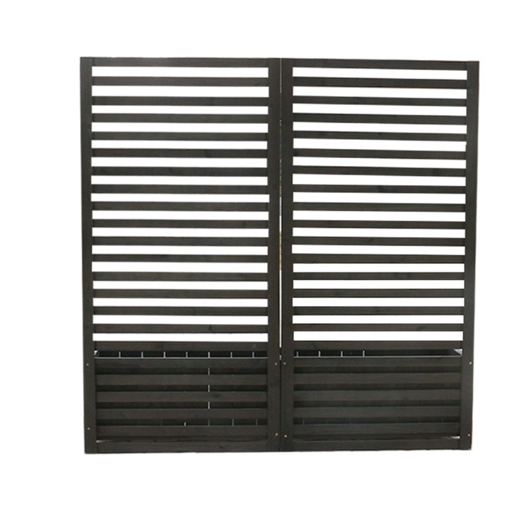 Arlmont Co Adolina Wood Elevated Planter With Trellis Wayfair Canada